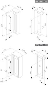 electro-magnetic-lock-dimensions