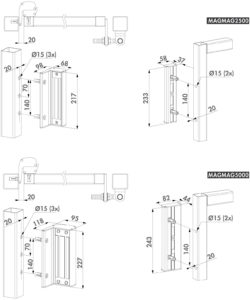 electro-magnetic-lock-drawings